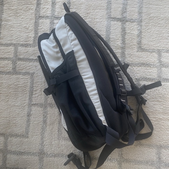 Timberland black & gray 2 top Zipper main compartments everyday hiking backpack - Picture 7 of 9